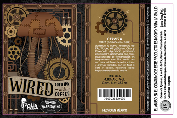 wired cold ipa label