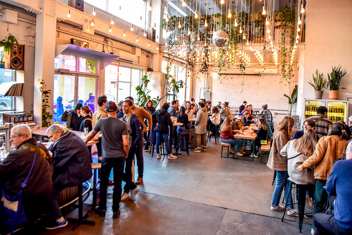 busy taproom
