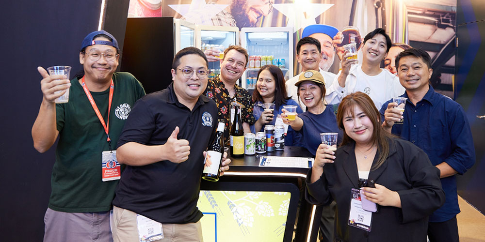 american craft beer booth in southeast asia