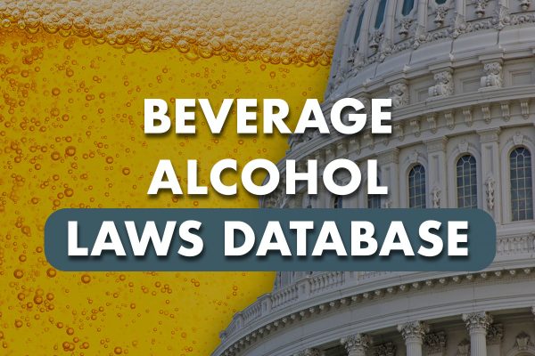 Beer with government building a text 