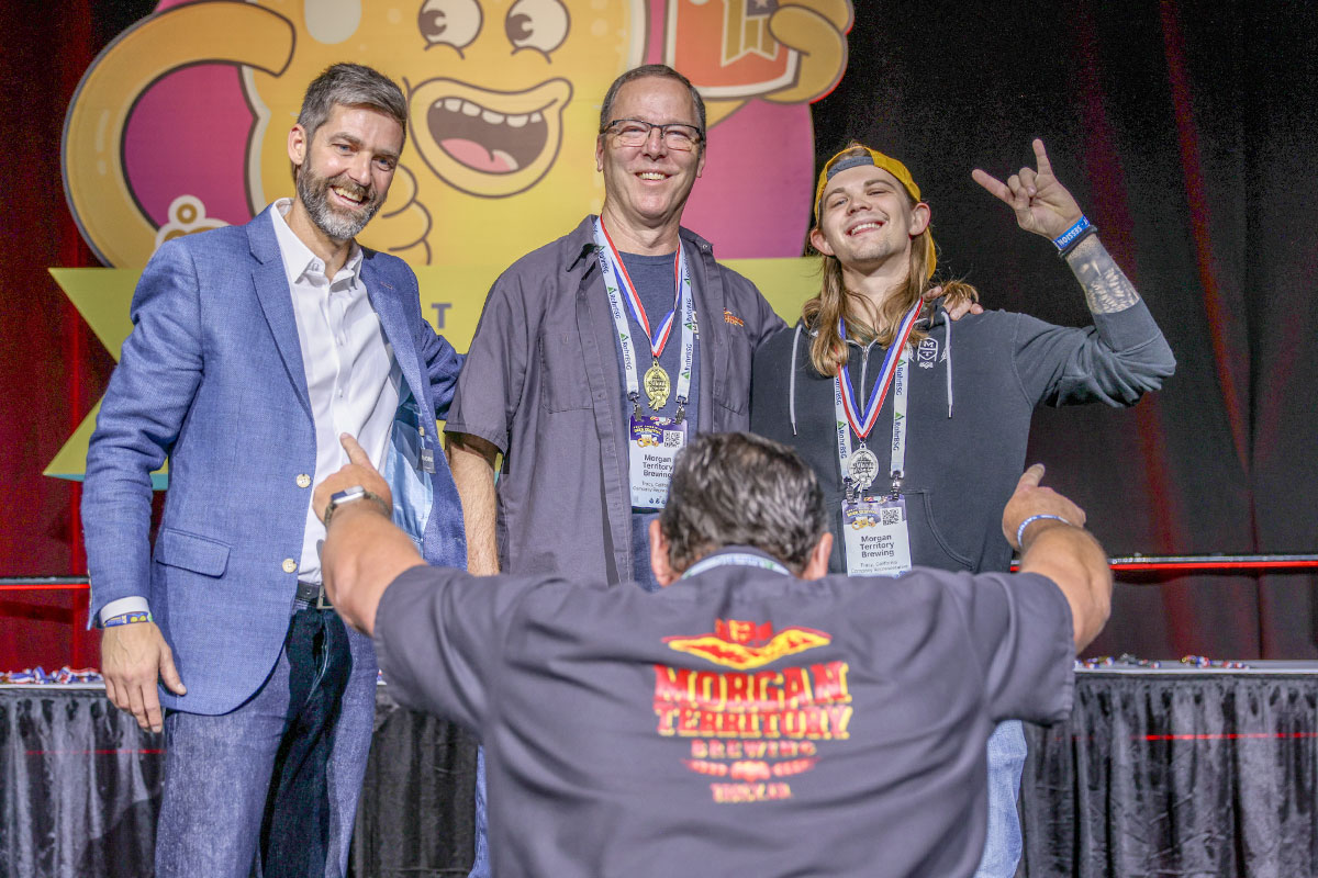 happy winners at the great american beer festival awards ceremony