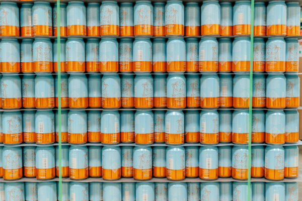 Beer cans awaiting to be filled.