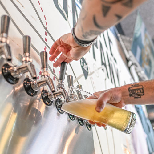 Draught Beer pouring