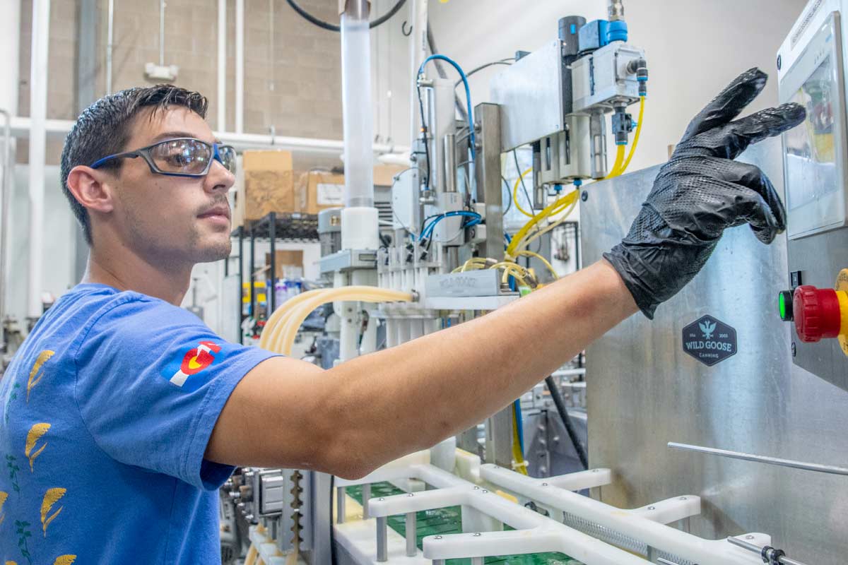 Canning line with PPE