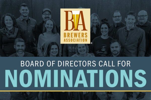 Black and white group shot of the current BA board, with the BA logo and text 